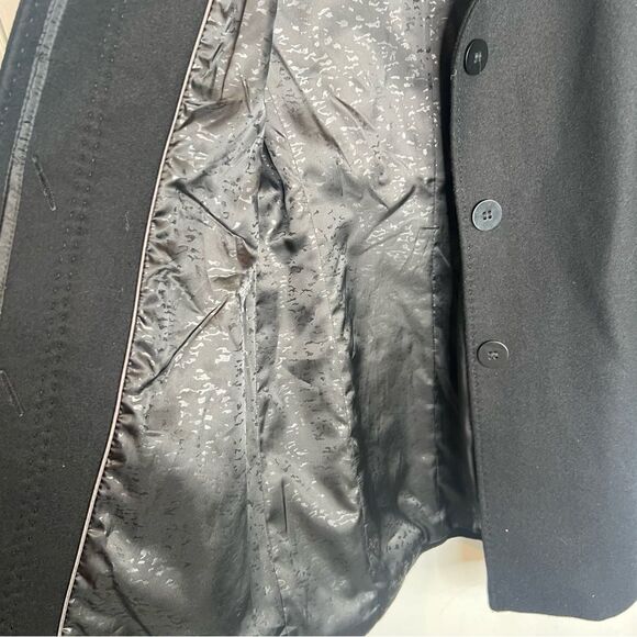 Via spiga wool peacoat button up, leather closures - Picture 4 of 8